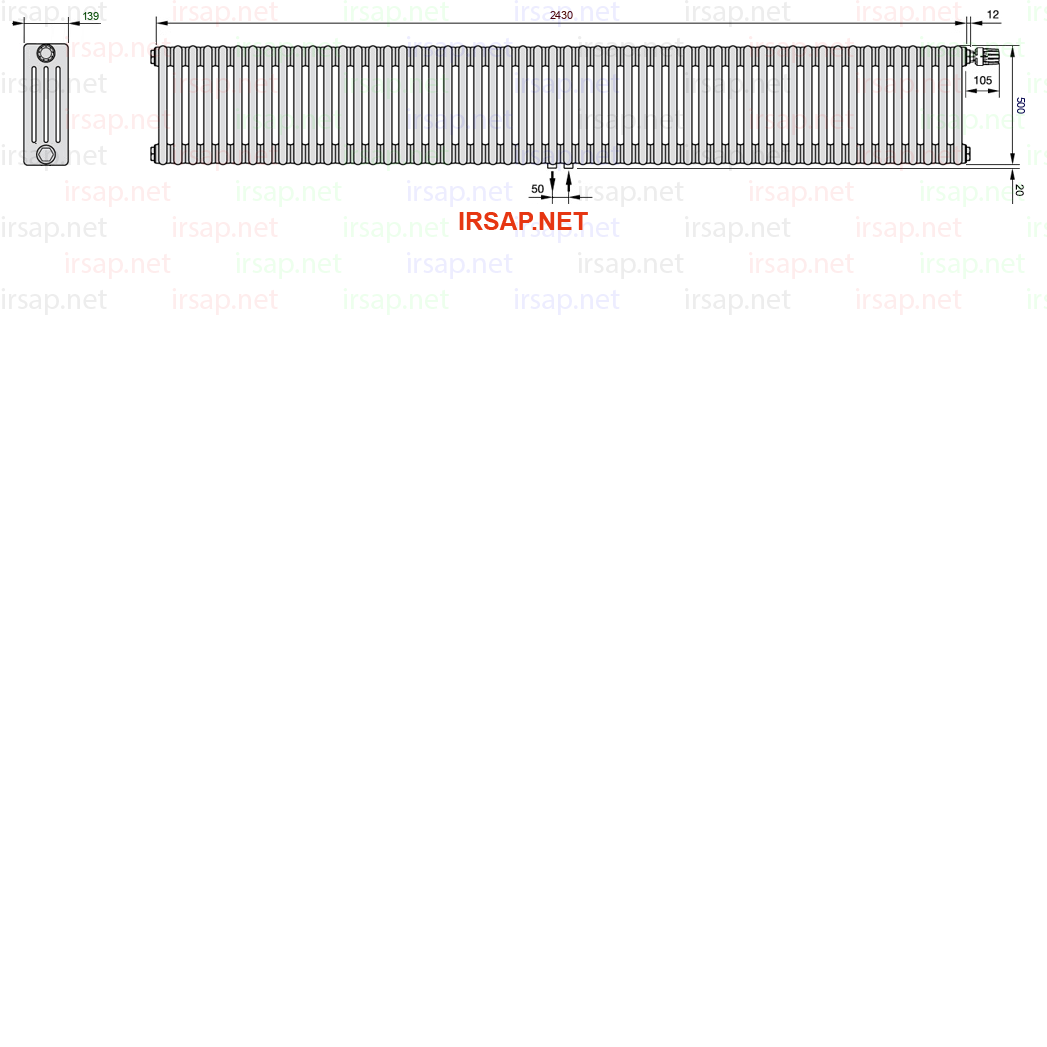 Радиатор IRSAP Tesi 40500/54 T52 CL 01